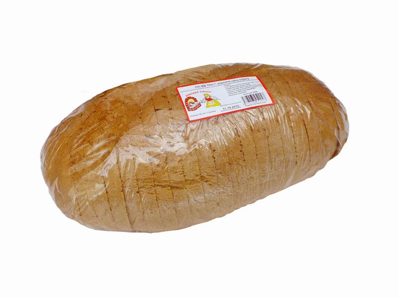 Chlieb tmavý/900g pšenično - ražný, krájaný, balený